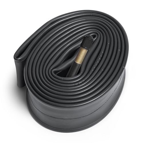 YunSCM 29x1.75/2.125 AV48mm Schrader Inner Tubes - 2 Pack, Black