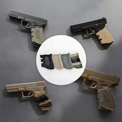Tactical Rubber Grip Sleeve for Glock - 4 Pcs Camo Colors