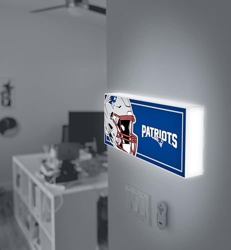 NFL LED Ambience Light Box - New England Patriots Wall Decor