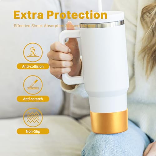 Silicone Boot Sleeve for Stanley 40 oz Tumbler - Gold