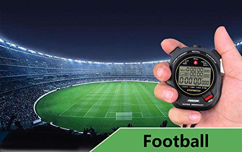 Professional Sport Stopwatch Timer - 100 Lap - Black