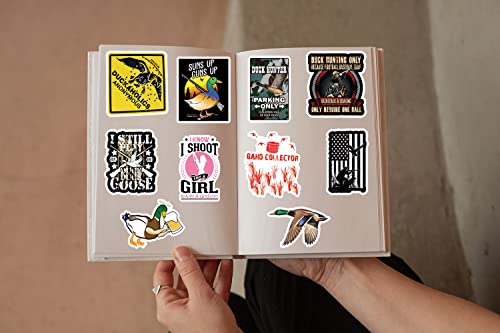 52Pcs Duck Hunting Stickers - Waterproof Decals for Bottles & Laptops