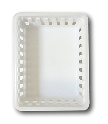 Square Mini Storage Trays - 6 Pack, White, BPA-Free Plastic