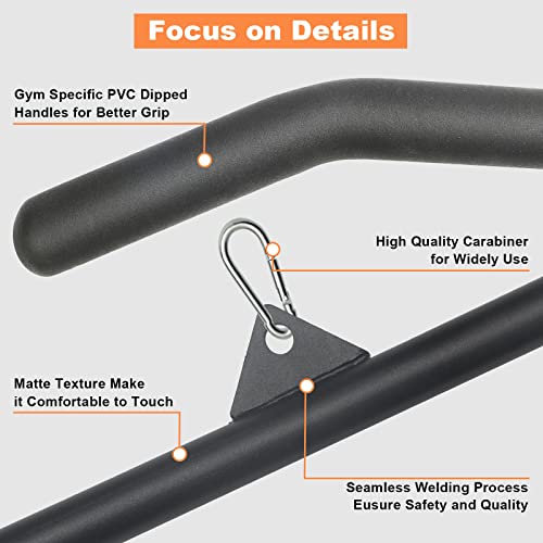 39.37 Inch LAT Pulldown Bar Attachment for Cable Machines