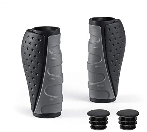 PRUNUS No-Slip Soft Rubber Bike Handlebar Grips Universal for Bicyble