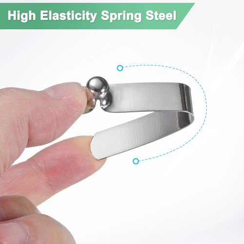 Kayak Paddle Snap Clips - 7mm x 36mm Spring Steel Locking Clips