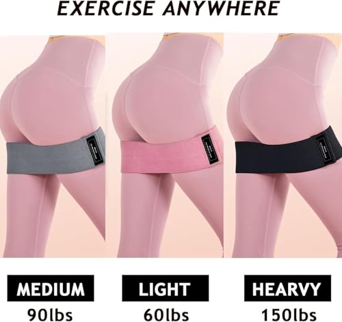 Pilates Set - Home Pilates Equipment Kit with Resistance Bands & Ring - Black