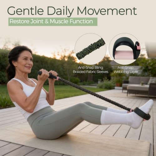 Adjustable Pedal Resistance Bands with Handle - Pink