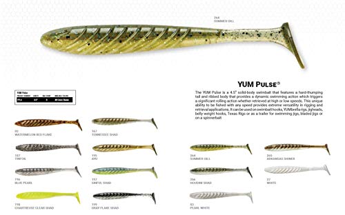 4.5-Inch Soft Plastic Paddle Tail Swimbait - Sinful Shad