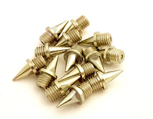 Gold-Toned Stainless Steel Track & Cross Country Spikes - 3/8 inch