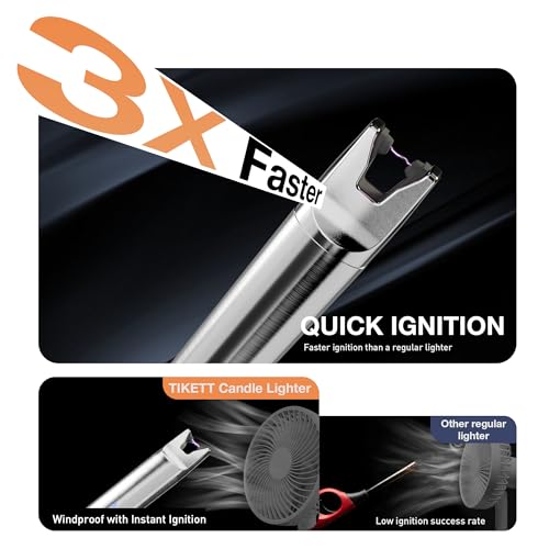 2 Pack Rechargeable Electric Candle Lighter with Long Stem