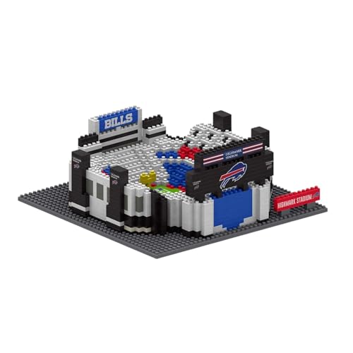 NFL Team Construction Blocks - Buffalo Bills 3D Mini Stadium