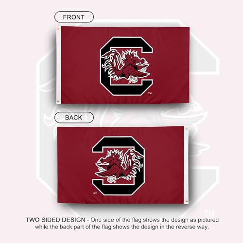 USC Flag - Officially Licensed South Carolina Team Logo Banner - Red 3x5 Ft