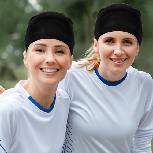 Non-Slip Hijab Undercaps - 2-Piece Black Neck Cover Set