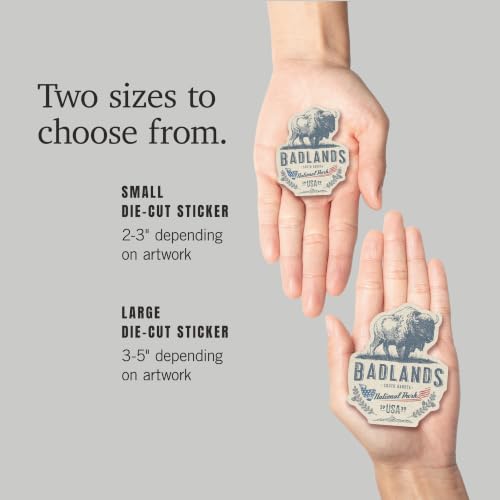 Badlands National Park Small Sticker - Buffalo Die Cut Vinyl