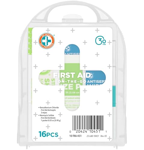 Compact 16-Piece First Aid Kit for Home, Travel, and Outdoor Emergencies