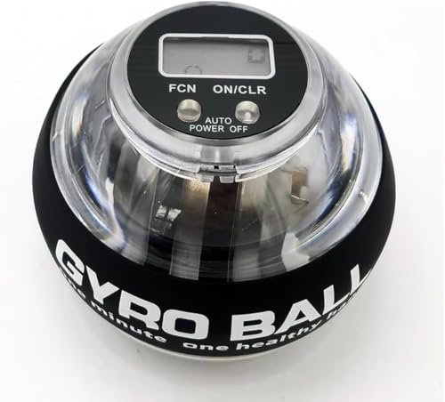 Wrist Power Gyro Ball with Counter - Black Torque Ball Exerciser
