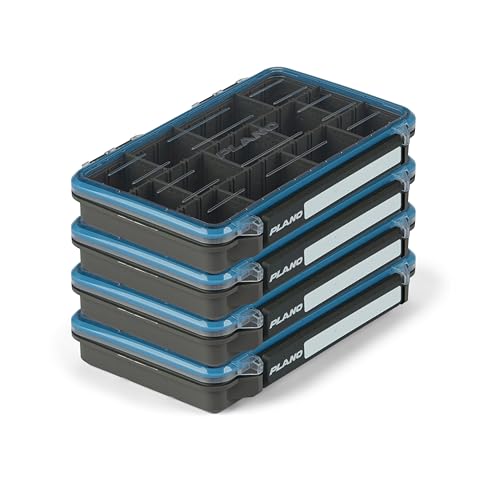 Plano Waterproof StowAway 3600 Tackle Box 4-Pack IPX7 Rustricor Lid Organizer