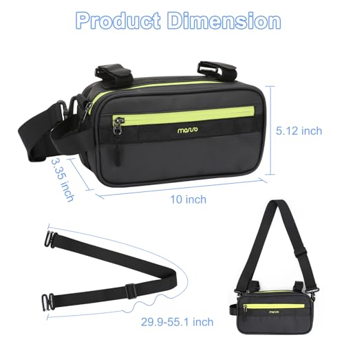 MOSISO Green Bike Handlebar Bag Waterproof Cycling Front Pouch for Bicycle