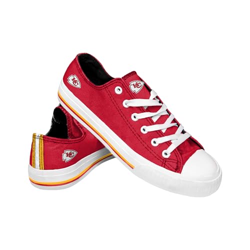 Kansas City Chiefs Low Top Sneakers - Unisex NFL Canvas Shoes