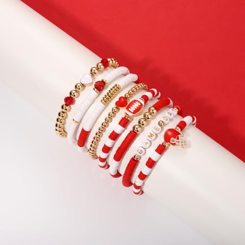 Clay Beaded Stretch Bracelets Set - Style E2 for Women