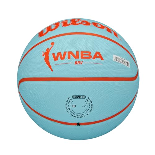 Wilson WNBA DRV Outdoor Basketball - Size 6 28.5", Deep Channels, All-Surface Cover