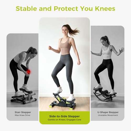 Lateral Exercise Machine with Resistance Bands - Green