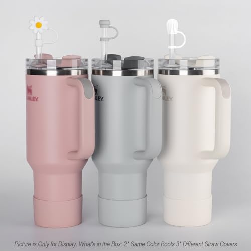 Silicone Boot and Straw Cover Set for Stanley Cup - 5pcs