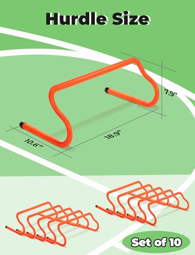 8" Speed Agility Hurdles - Lightweight Training Set (10 Pack)