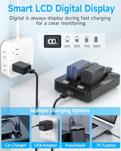 Dual-Port USB-C Battery Charger for SRAM AXS & eTap Red Rival GX Eagle Batteries