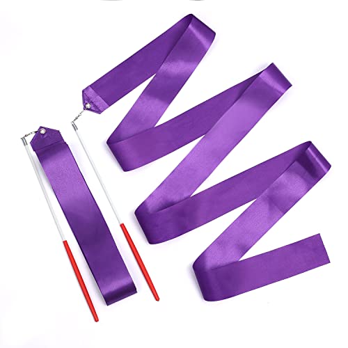 Dance Ribbons Set - 78.7 Inch Twirling Streamers with Wand