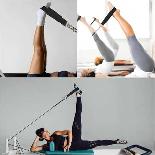 Durable Pilates Straps with Double Loop & D-Ring - 1 Pair