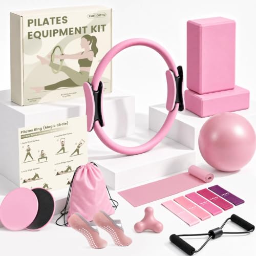Complete Pilates Kit for Women - At Home Workout Set - Pink