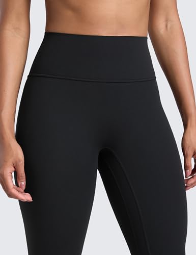 CRZ YOGA Secretsculpt 25-Inch Black Leggings Medium – High-Waist Workout Pants