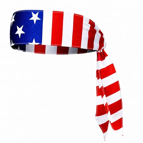 USA Flag Soccer Headband - Breathable Sweatband for Fans