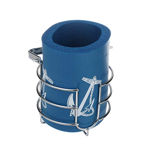 Seachoice Boat Beverage Holder with Thermal Insulator, Chrome Brass