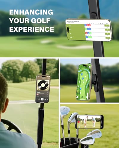 Magnetic Golf Cart Phone Holder - Pro Edition