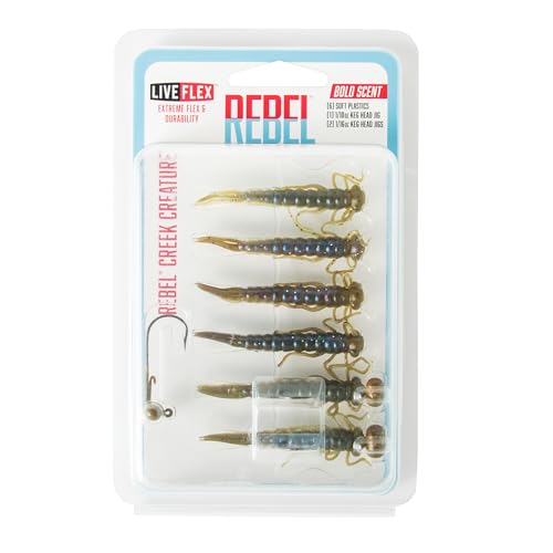 LIVEFLEX™ Creek Creature Soft Plastic Lure - 1.875" Siren Nymph