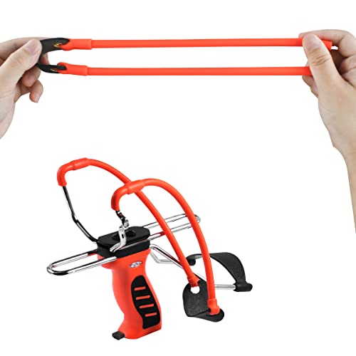 Slingshot Replacement Bands Set - 2 Pcs Elastic Tubular Bands for Outdoor Shooting