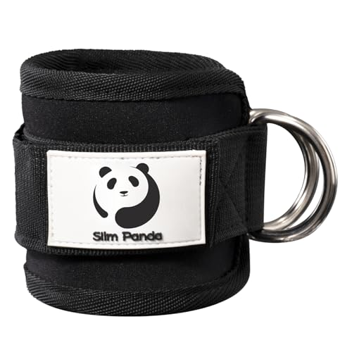 Adjustable Ankle Strap for Cable Machine - Black Single
