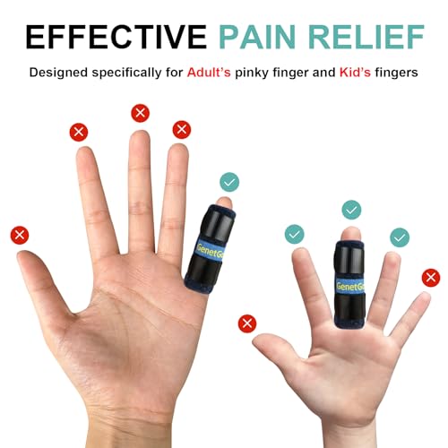 Small Trigger Finger Splint - 2 Pack for Pinkie Finger - Blue