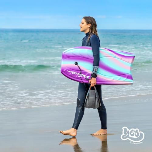 40-Inch Foam Bodyboard with Wrist Leash - Lavender