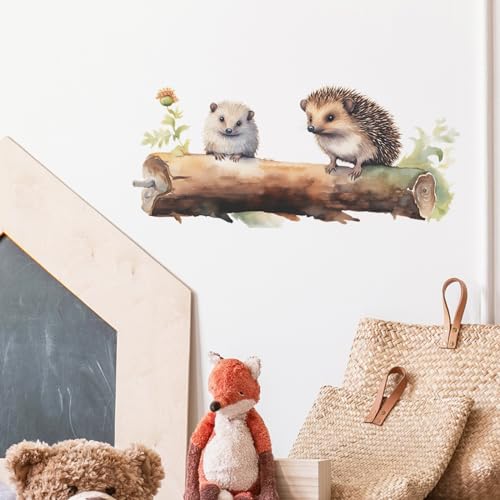 Hedgehog Wall Decal Hedgehog Wall Stickers Lovely Hedgehog Decor Pegatinas para Pared Calcoman?as para Pared De Cuarto Wall Stickers for Girls Room Children's Room Wall Decals Peel and Stick