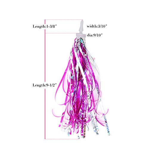 Kids Bicycle Tassel Streamers - Shiny Pink 2pcs