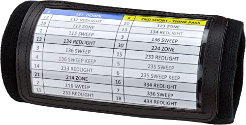 Adult Triple Wrist Coach - Football & Baseball Wristbands - Black