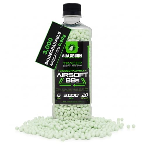 Biodegradable Airsoft Tracer BBs - Glow-in-the-Dark 0.20g - 3000 Count