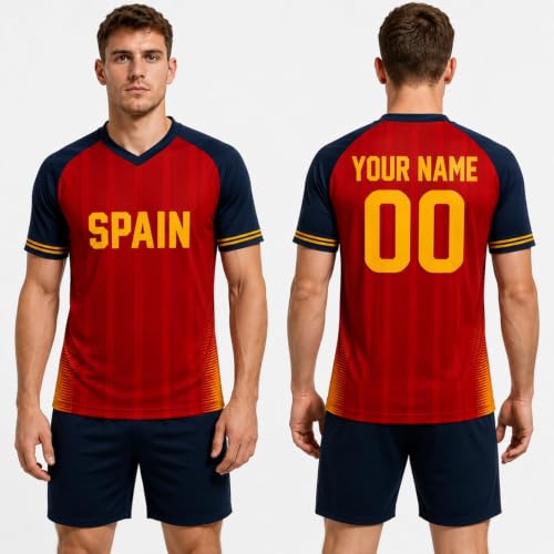 Custom Spain World Cup Soccer Jersey 2026 - Personalized Team Shirt