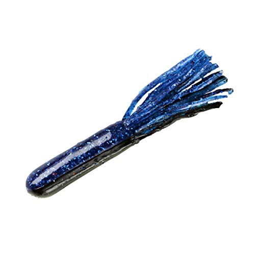 Soft Plastic Bass Fishing Lure - 4 Inch, 6 Pack - Virgo Blue