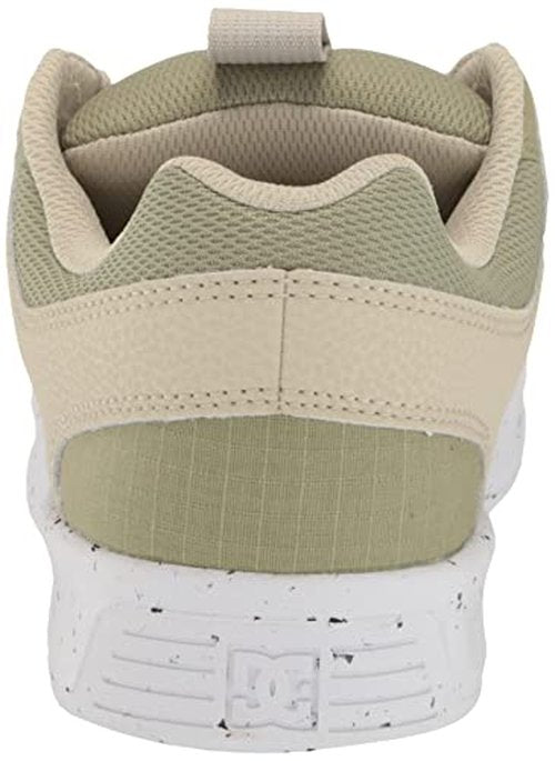 DC Men's Lynx Zero Waste Casual Skate Shoe,TAN/Green,9.5