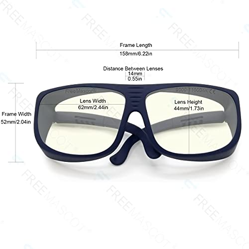 FreeMascot OD 6+ 9000nm-11000nm / 10600nm Wavelength CO2 Laser Safety Glasses